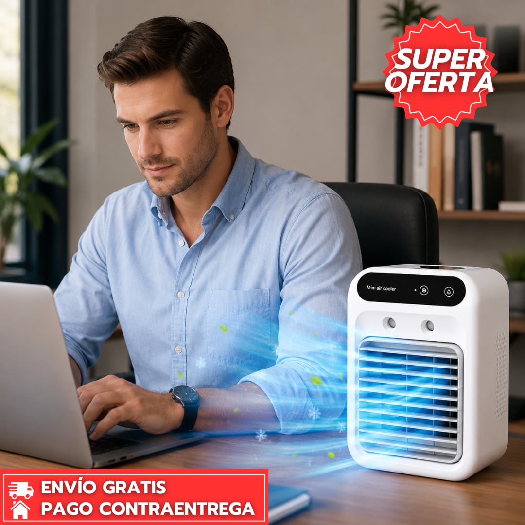 FrostAir: Enfriador Portátil Potente, Recargable y de Gran Autonomía