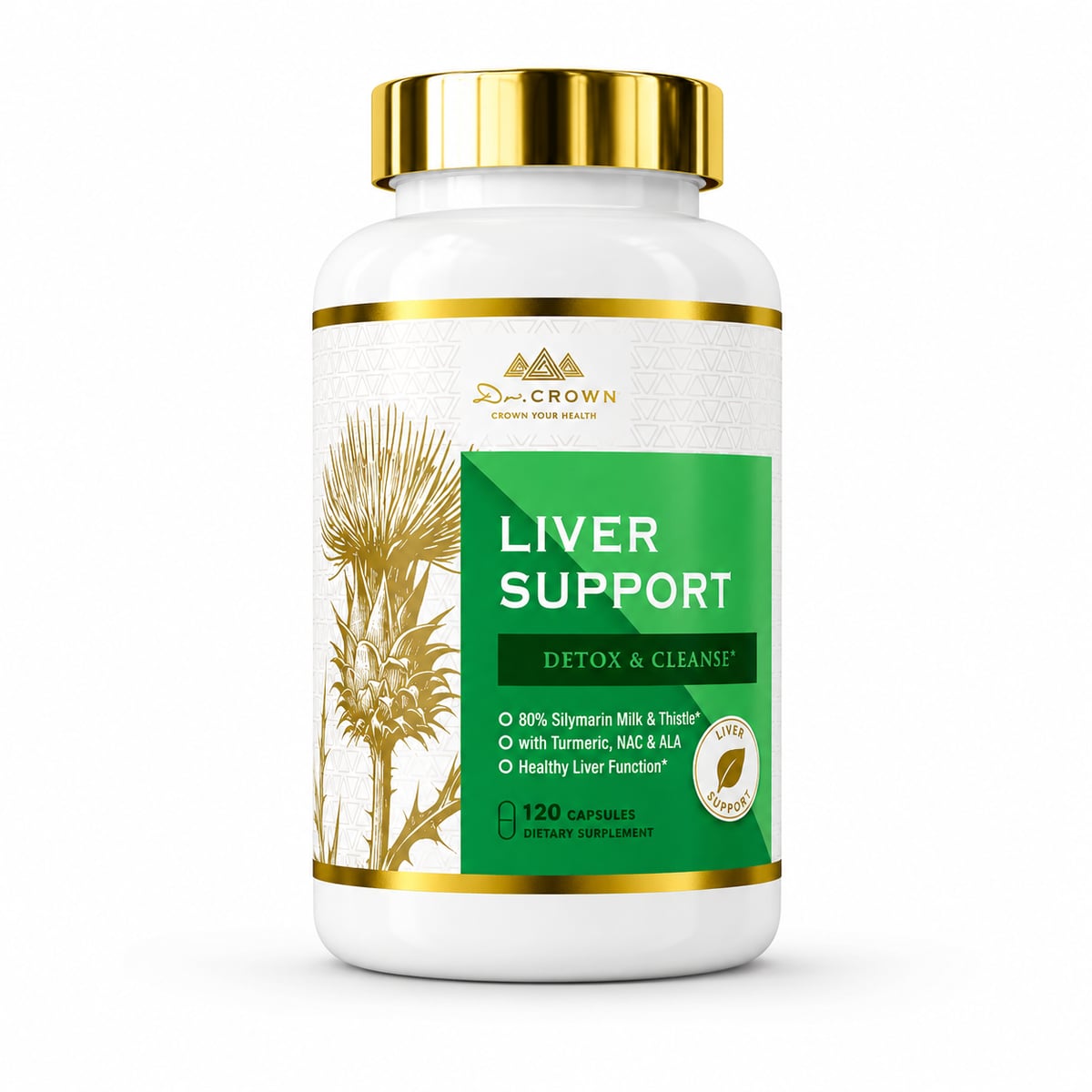 LIVER SUPPORT~ Suplemento de cardo mariano para limpieza hepática, desintoxicación y reparación