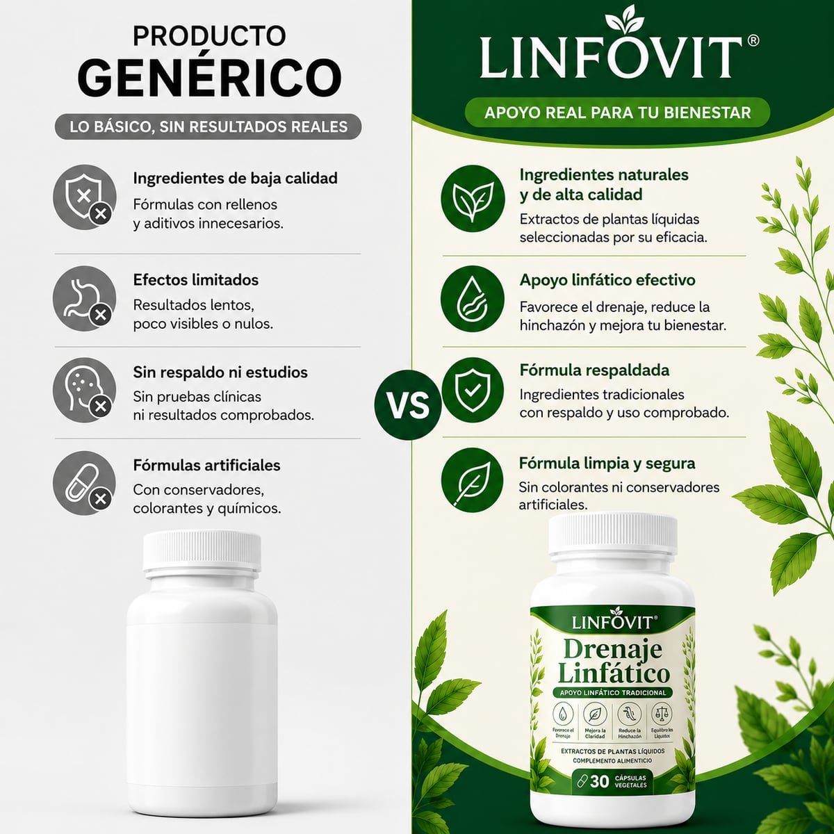 Linfovit™| Soporte Metabólico Contra Líquidos Retenidos 🌿 2x1