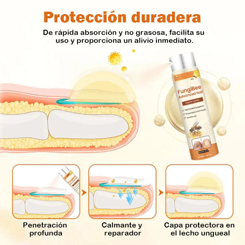 Spray reparador de uñas con veneno de abeja
