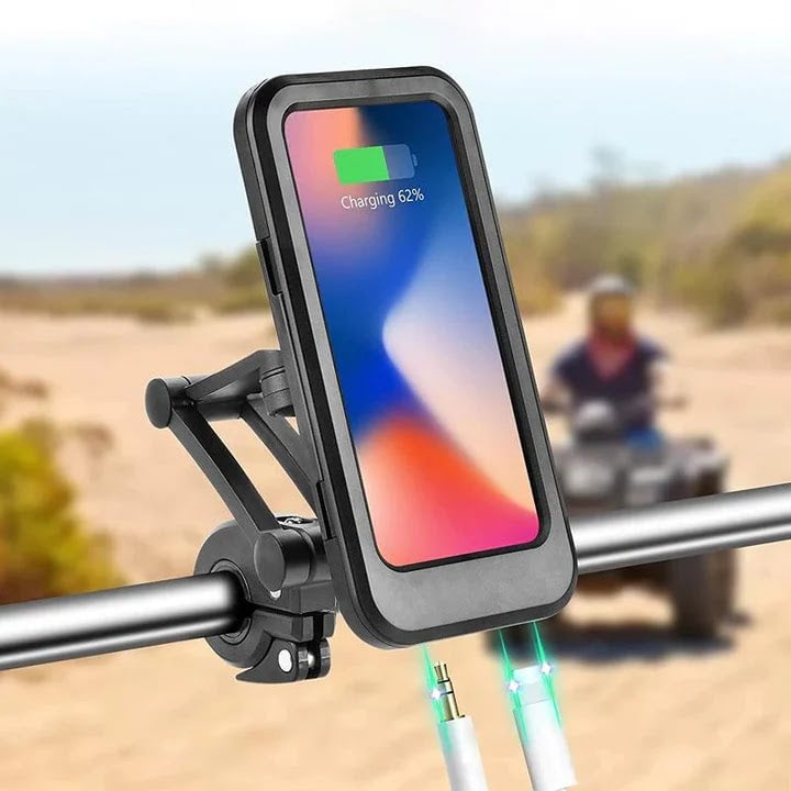 SOPORTE PREMIUM CELULAR MOTO BICICLETA IMPERMEABLE