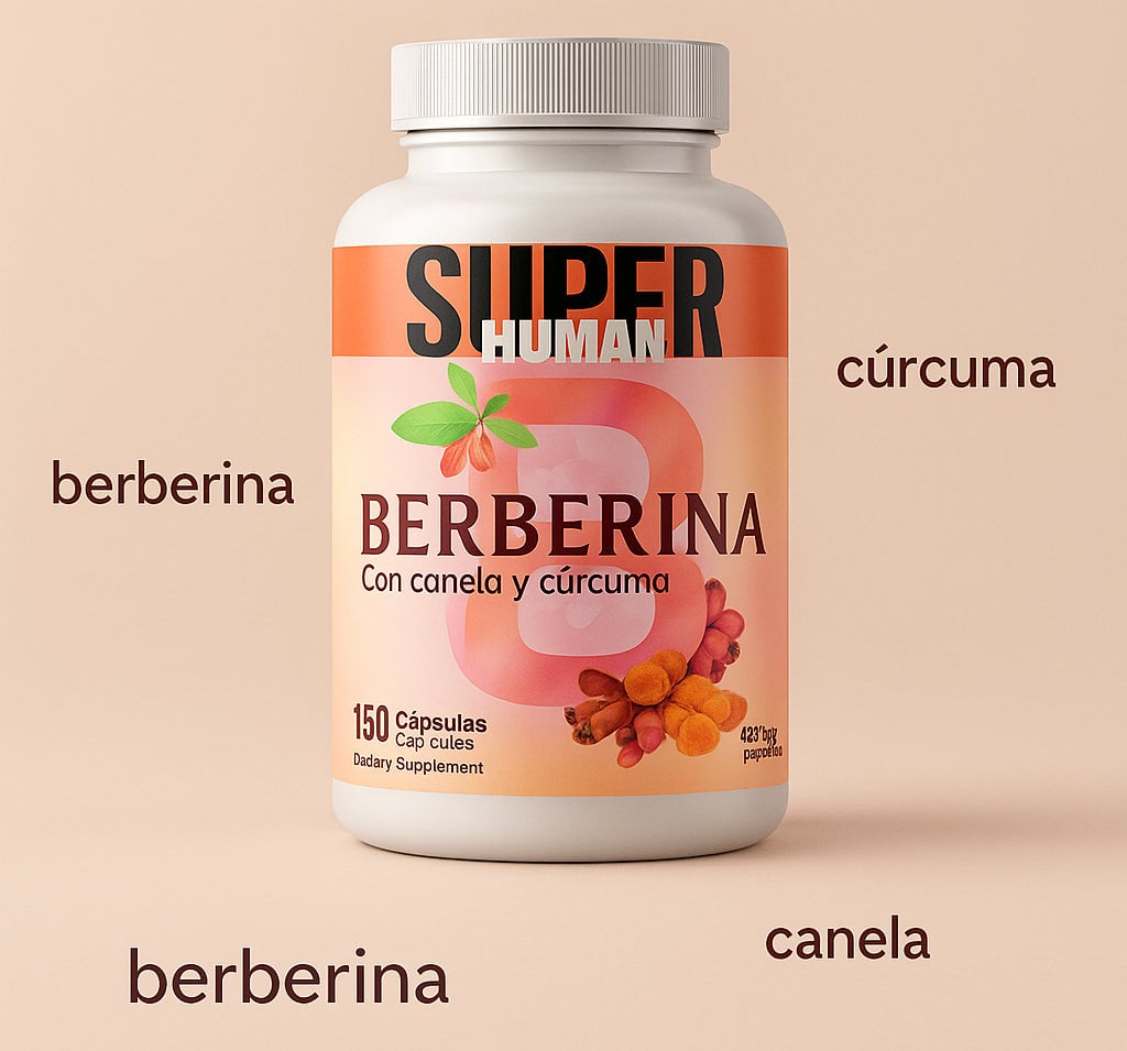 Oferta 2 X 1 Berberina HCL - Equilibrio de la Glucosa y Prevención Diabética con Canela y Cúrcuma ™
