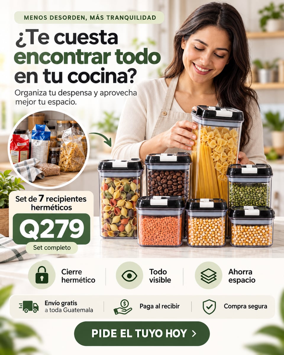 Organiadores de Cocina Set 7 Frascos