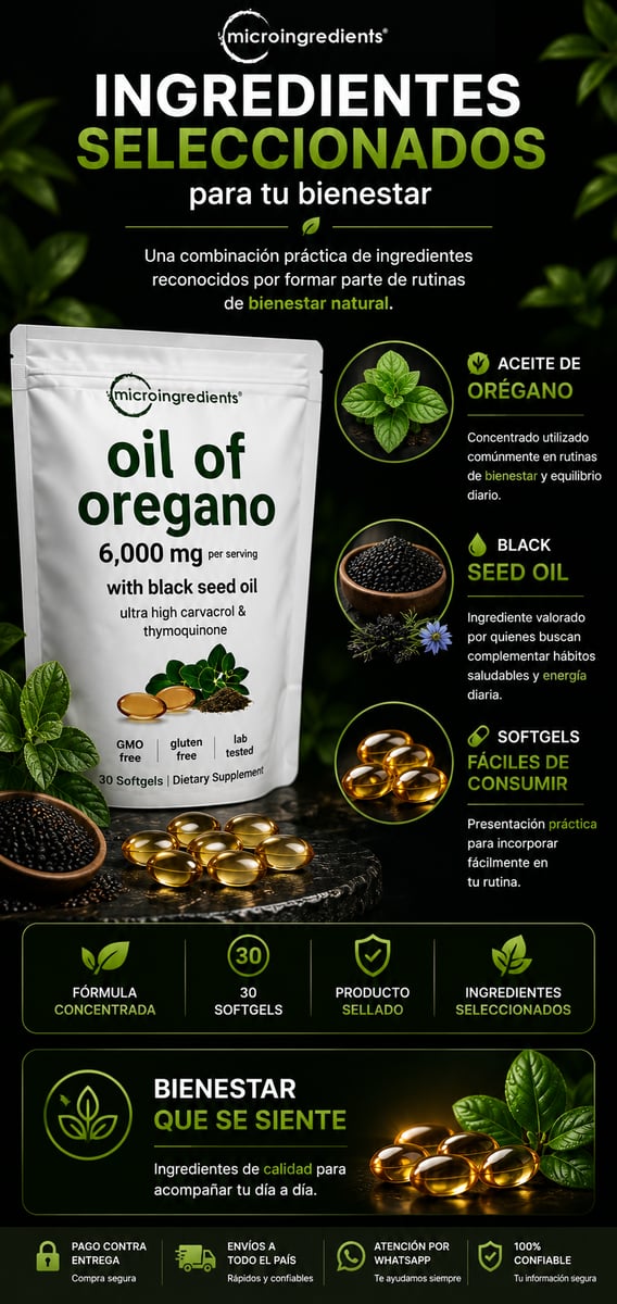 Aceite de Orégano + Semilla Negra