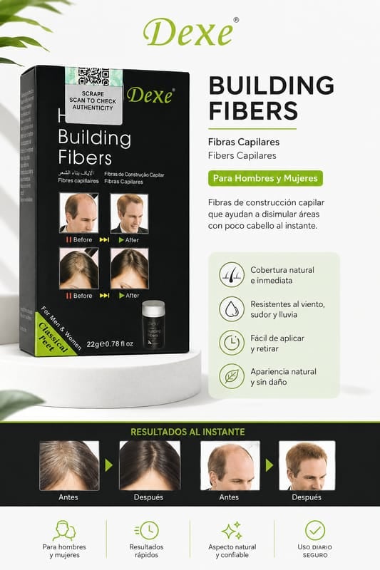 Fibras Capilares DeXe / Logra un cabello con mayor volumen y una apariencia + ENVIO GRATIS
