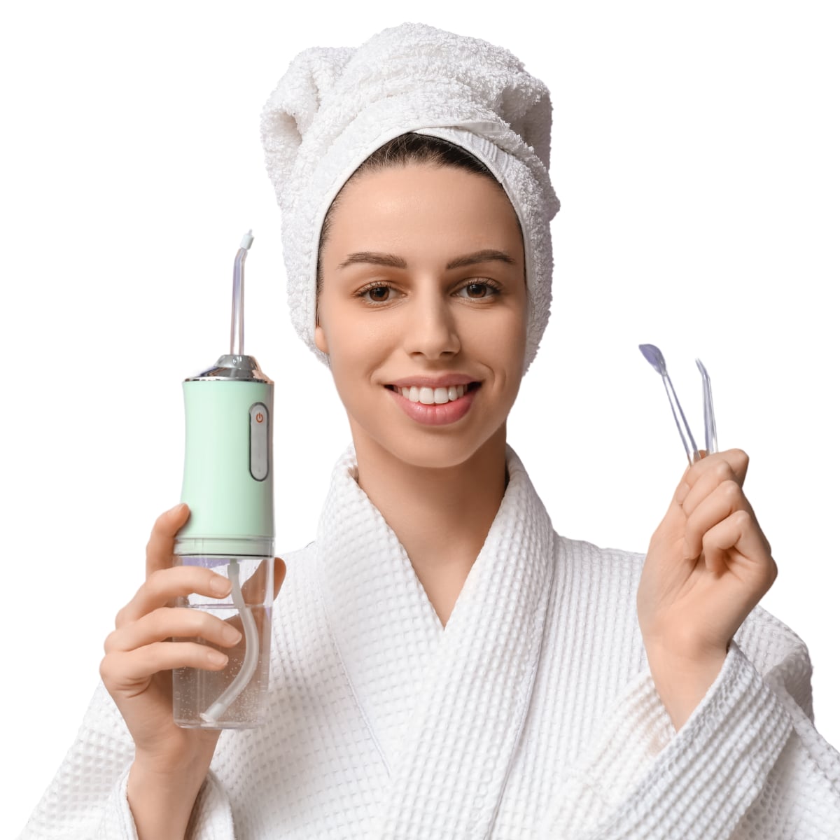 Tu Mejor Aliado para una Sonrisa Perfecta: IRRIGADOR BUCAL LIMPIA SMILE (Portátil y Recargable con USB) + Envío Gratis a todo GUATEMALA + CREMA DENTAL BLANQUEADORA GRATIS