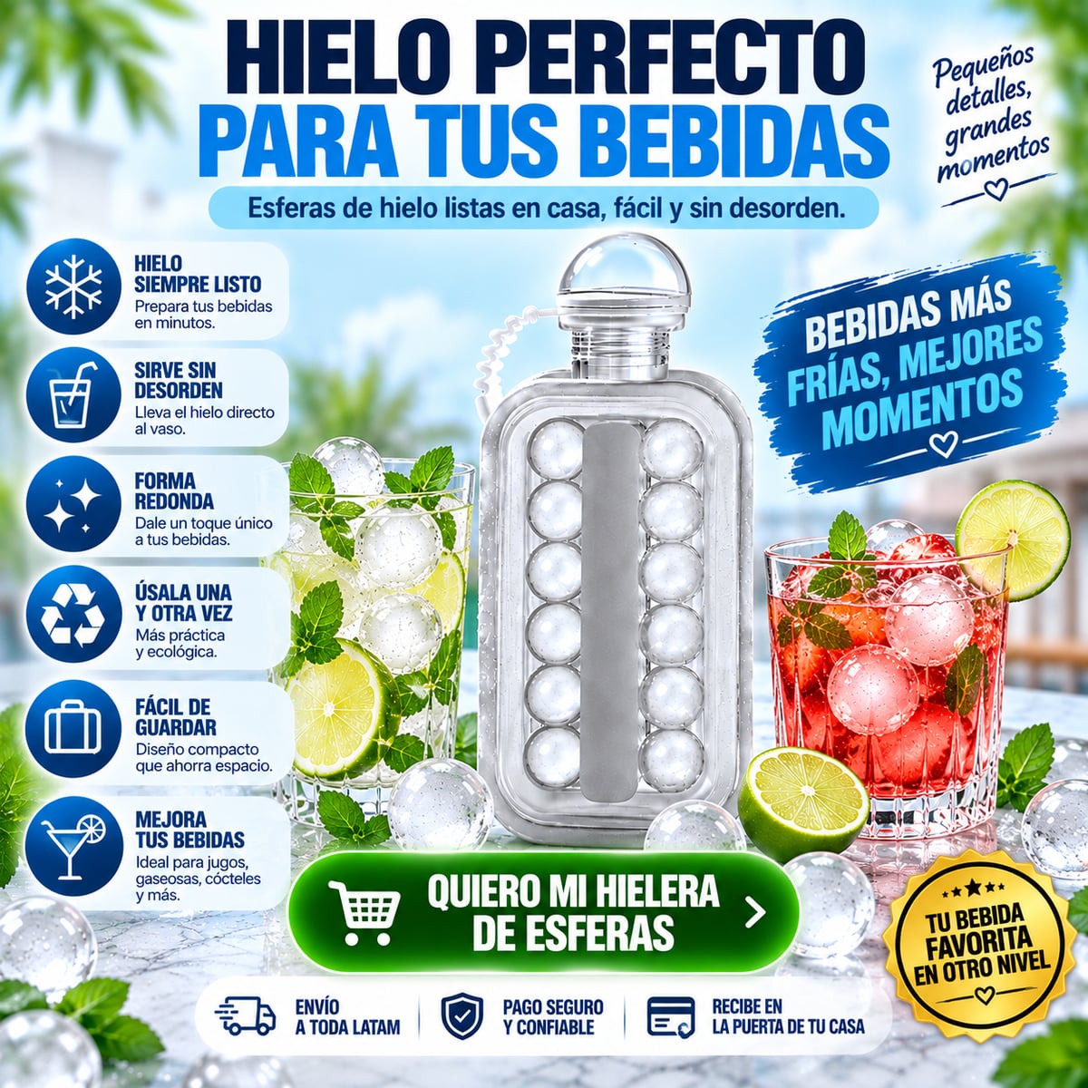 MOLDE PARA HACER HIELO 🧊 ICE MAKING BOTTEL 🥶