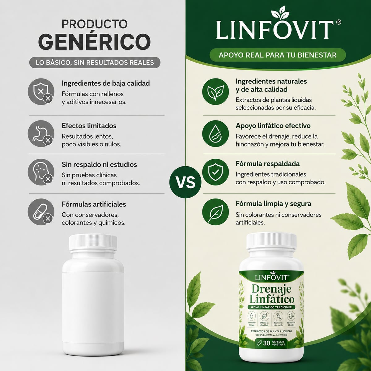 LINFOVIT™ | ¿Hinchazón, pesadez y líquidos retenidos? PAGA 1 + 1 GRATIS 🔥