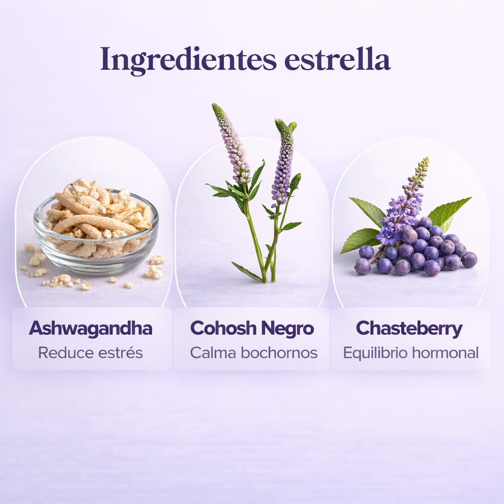MENO — Bienestar Femenino en la menopausia · 60 Cápsulas Veganas