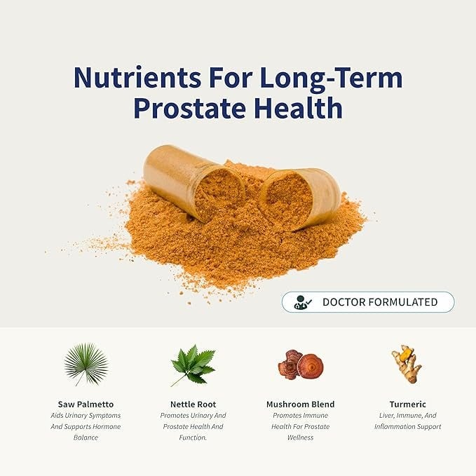 Prostate Health™ – Fórmula Natural para la Salud de la Próstata, Vejiga y Vitalidad Masculina (60 Cápsulas) + ENVIO GRATIS 🎁