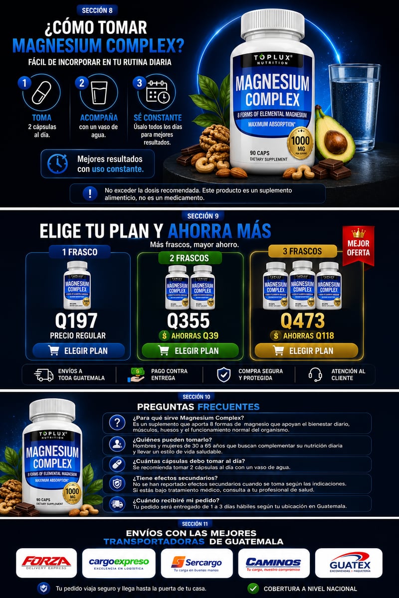 Magnesio Complex 1000mg + ENVIO GRATIS