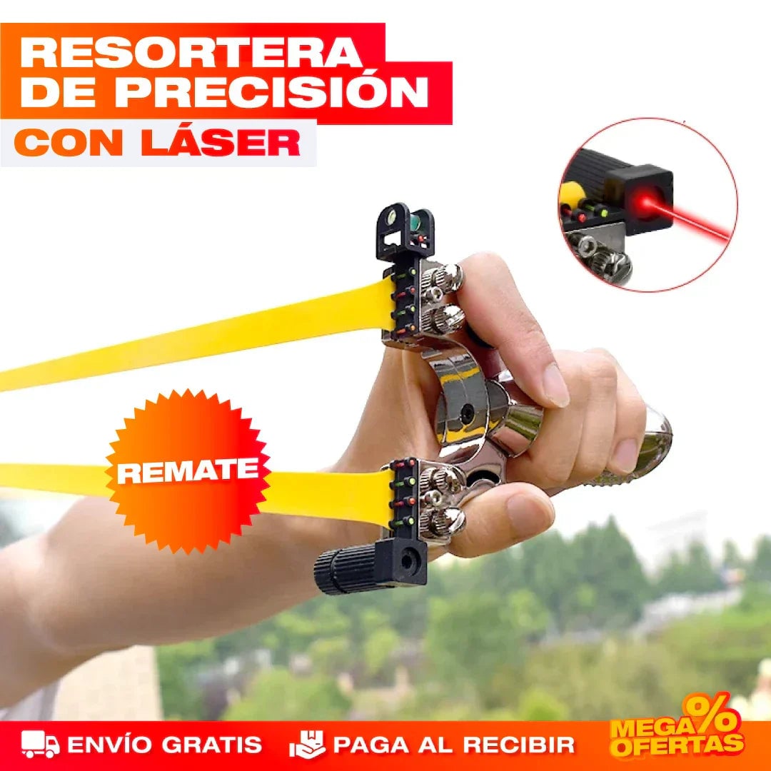 RESORTERA DE PRECISIÓN CON LÁSER + ENVÍO GRATIS🎁