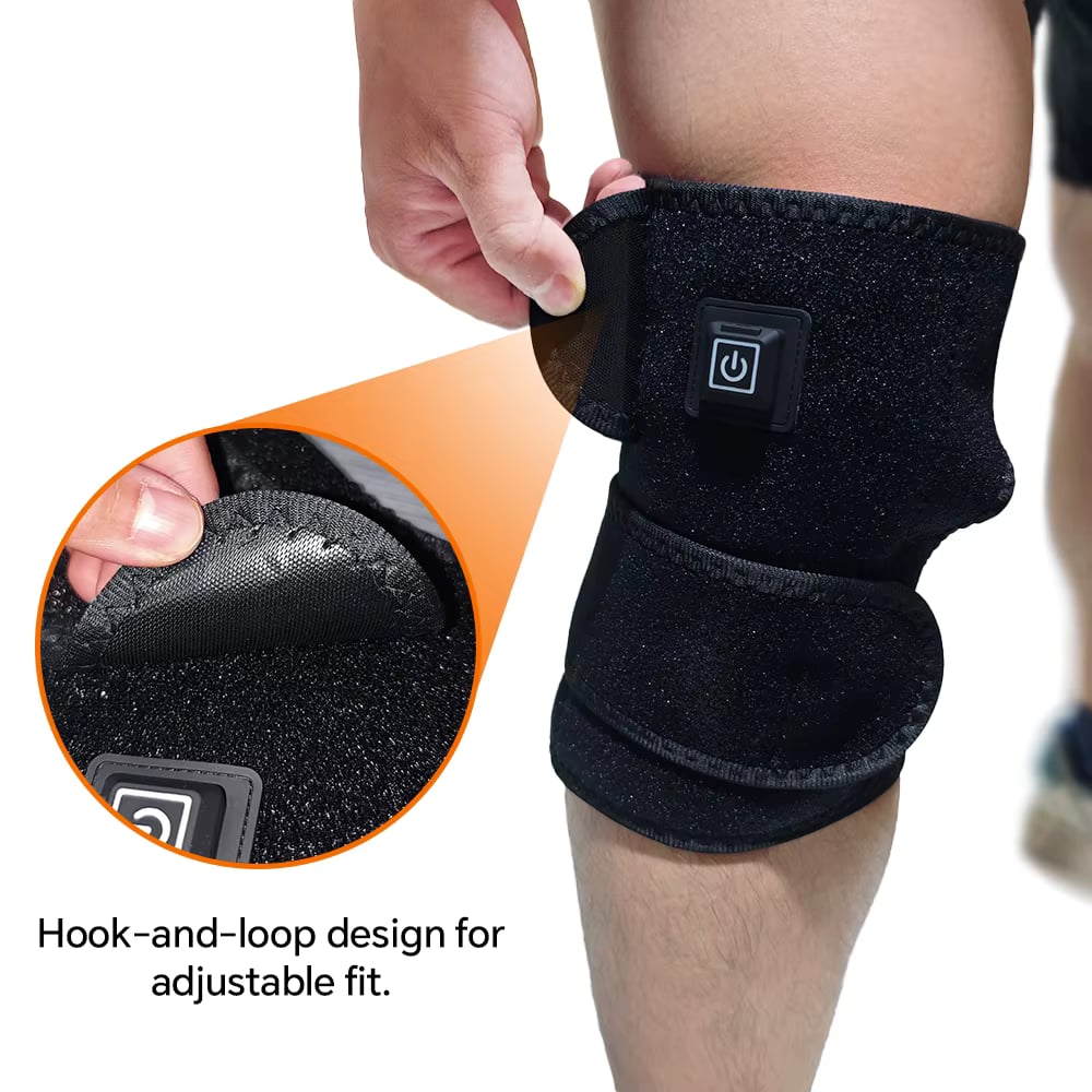 馃敡 Rodillera 2 en 1 con Terapia de Calor y Vibraci贸n. Recargable