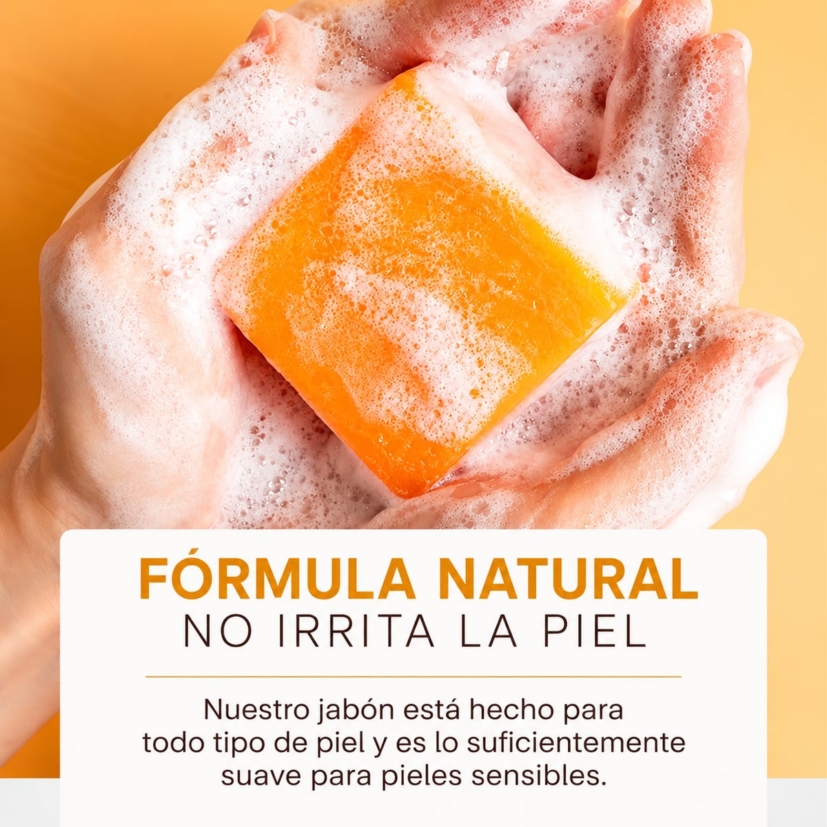 Jabón Artesanal de Curcuma Orgánica de 100g