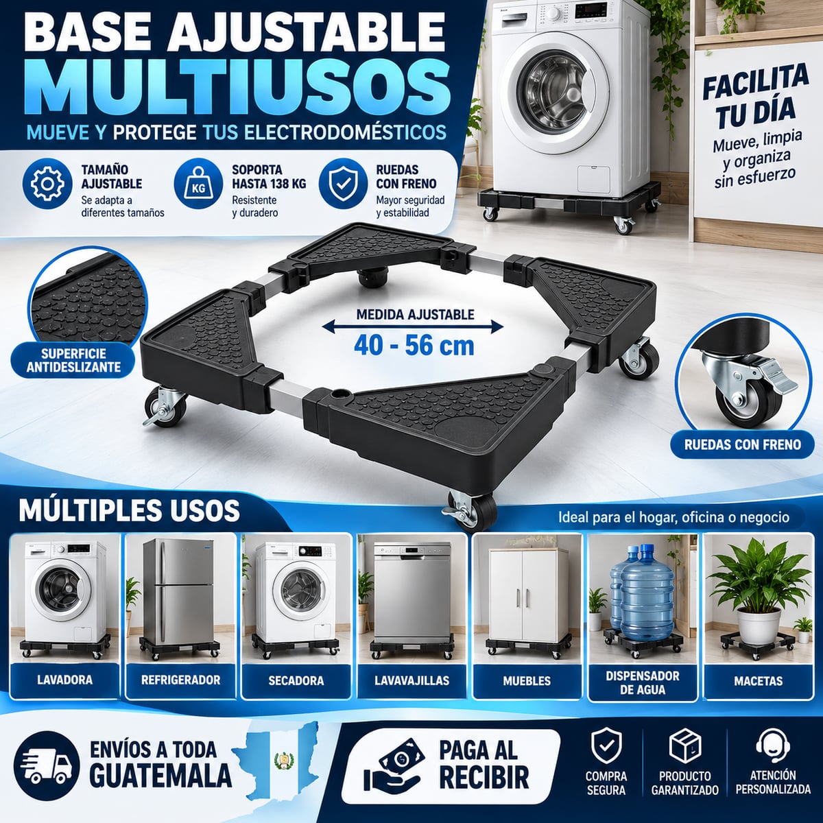 🏠 Base Universal para Electrodomésticos 360°