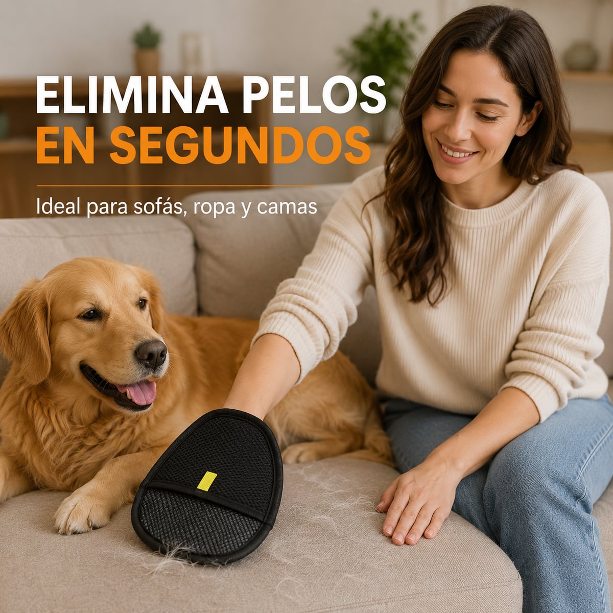Manopla Quita Pelos para Mascotas – Reutilizable
