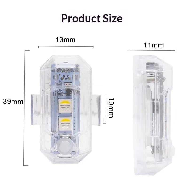 Nuevo Luz LED RGB Mini para Moto o Auto
