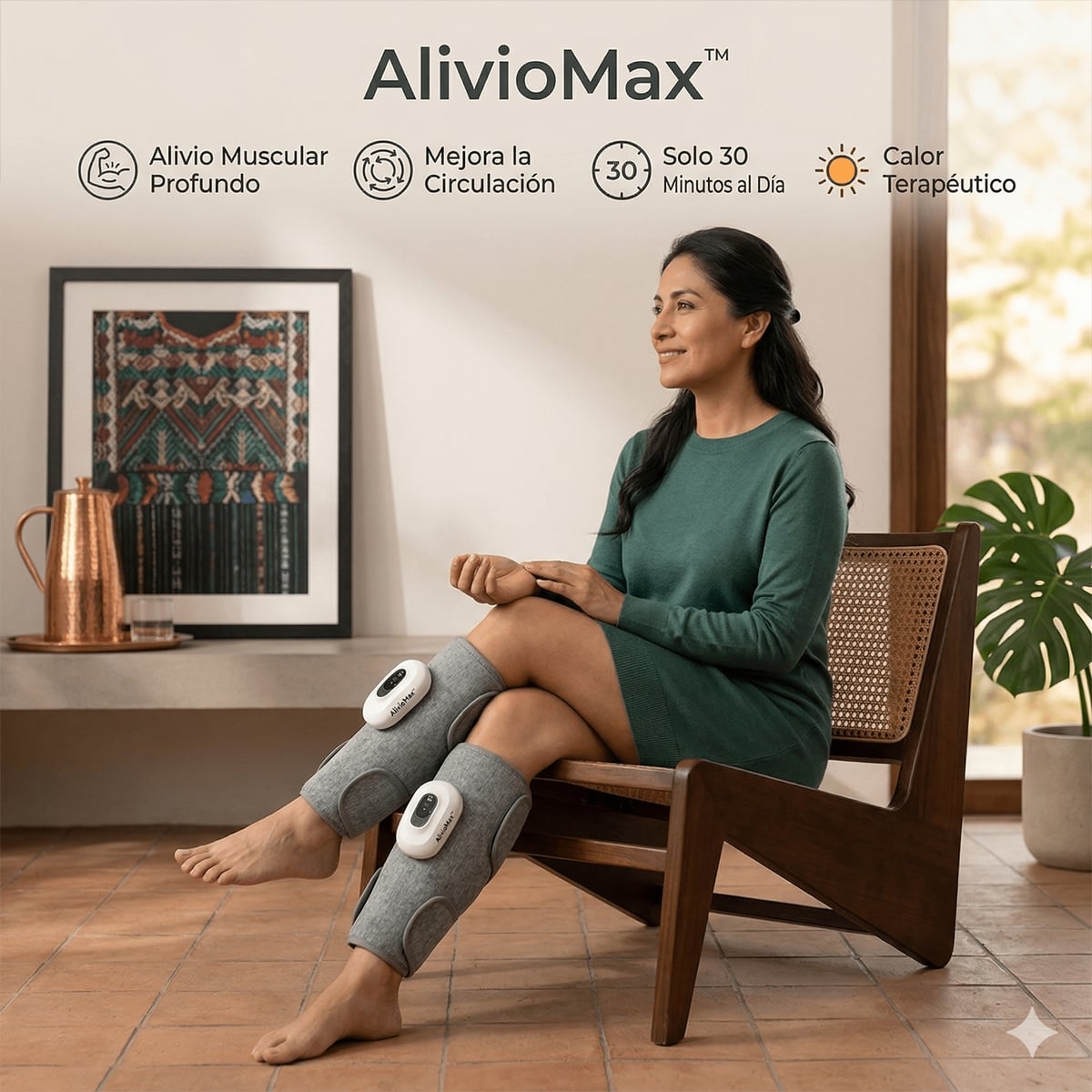 AlivioMax™ - Dile adiós al dolor de piernas en 30 minutos diarios