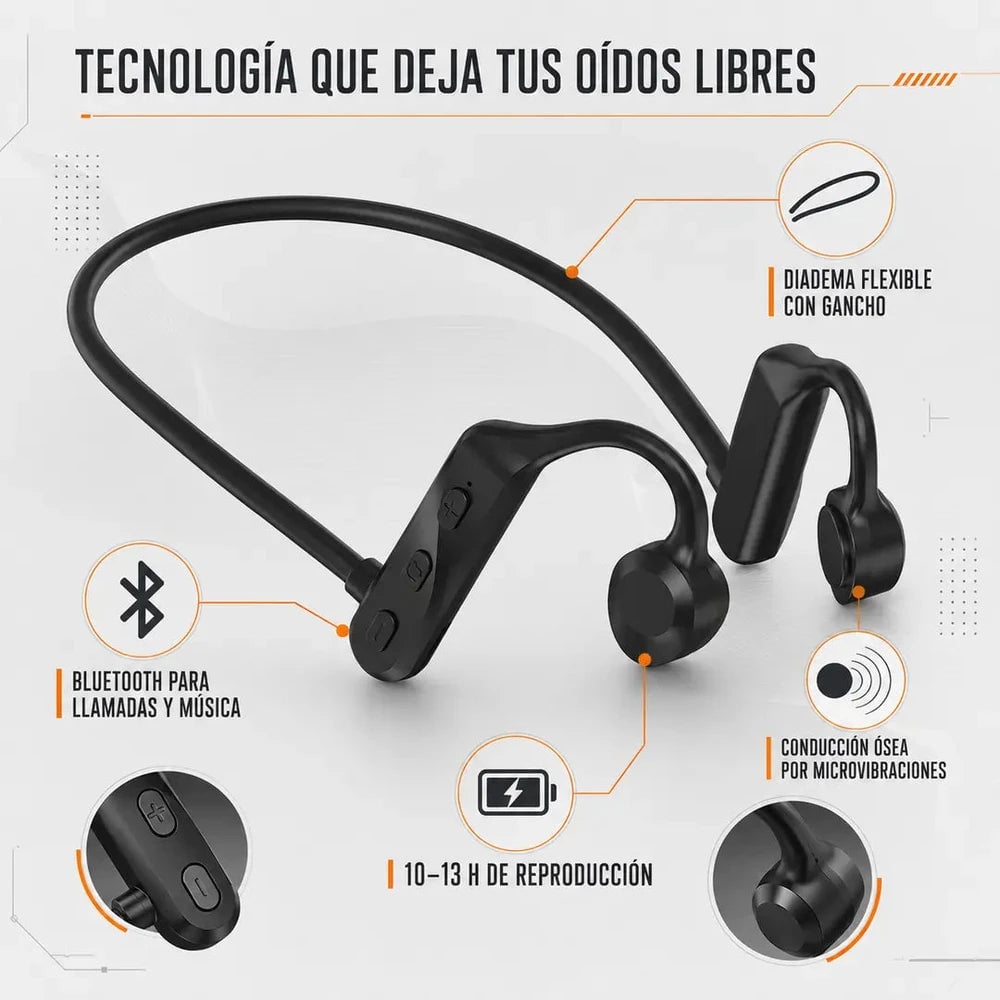 SPORTS HEADPHONES – AUDÍFONOS DE CONDUCCIÓN ÓSEA