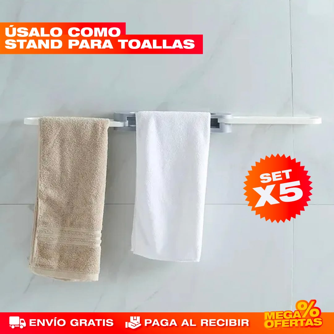 SET X5 SOPORTE PLEGABLE DE CHANCLAS 3 EN 1