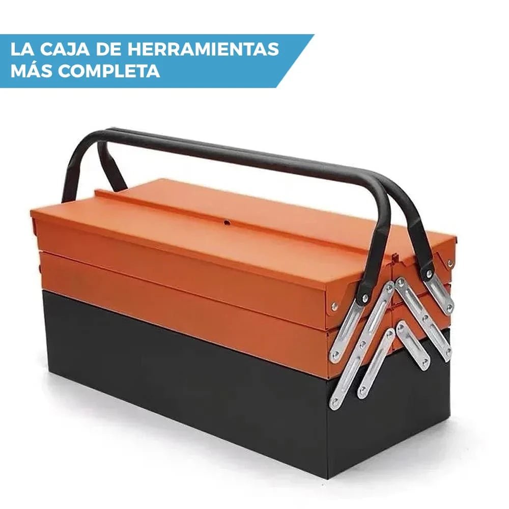 CAJA DE HERRAMIENTAS MAX PROFESIONAL DE 3 NIVELES | INCLUYE 85 PIEZAS 🛠️
