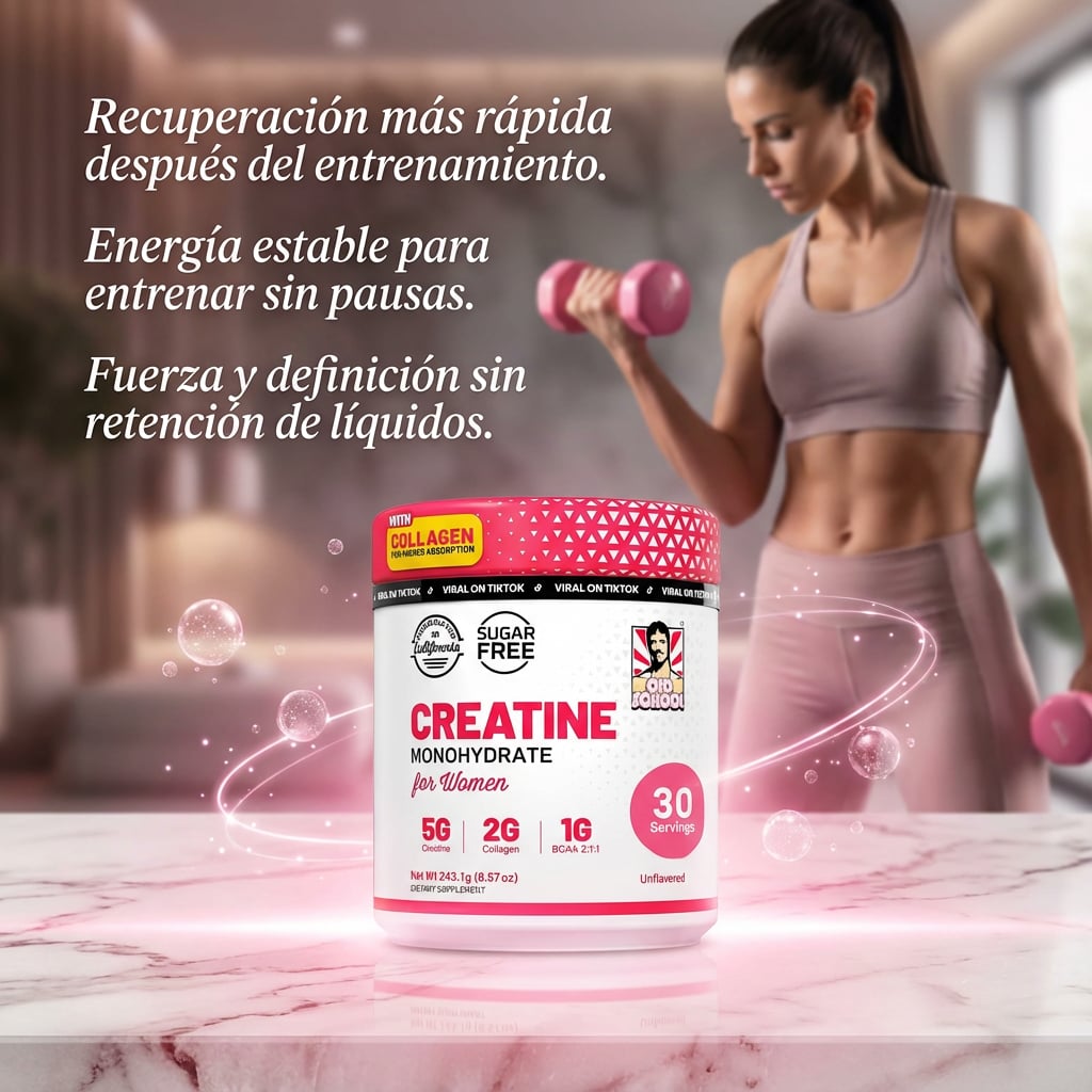 FemmeFit Creatina + Colágeno ORIGINAL PARA MUJERES 🍑 3 EN 1 + ENVIO GRATIS 🎁