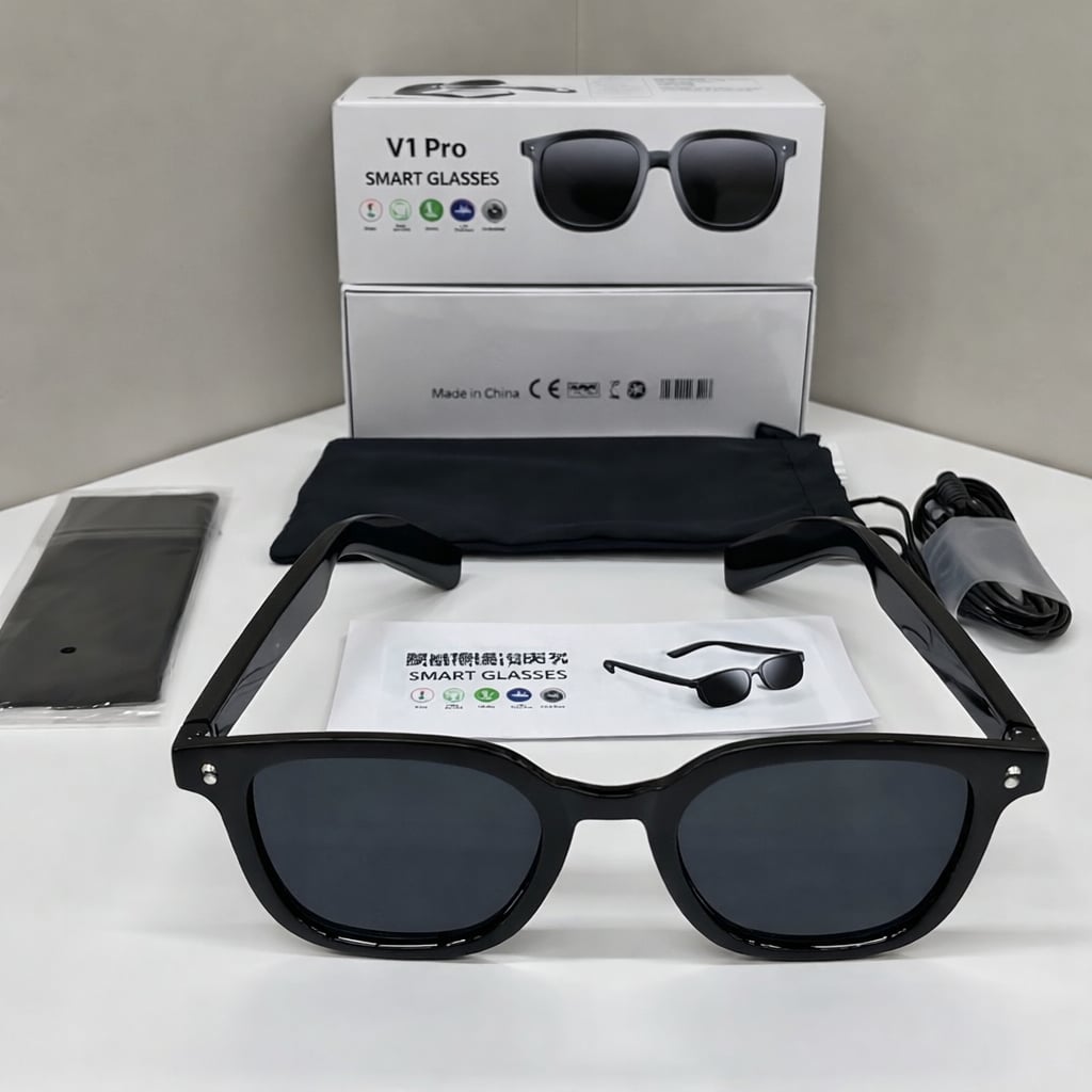 Lentes Inteligentes con Cámara Full HD + Inteligencia Artificial- traducción en tiempo real + ENVIO GRATIS 🎁