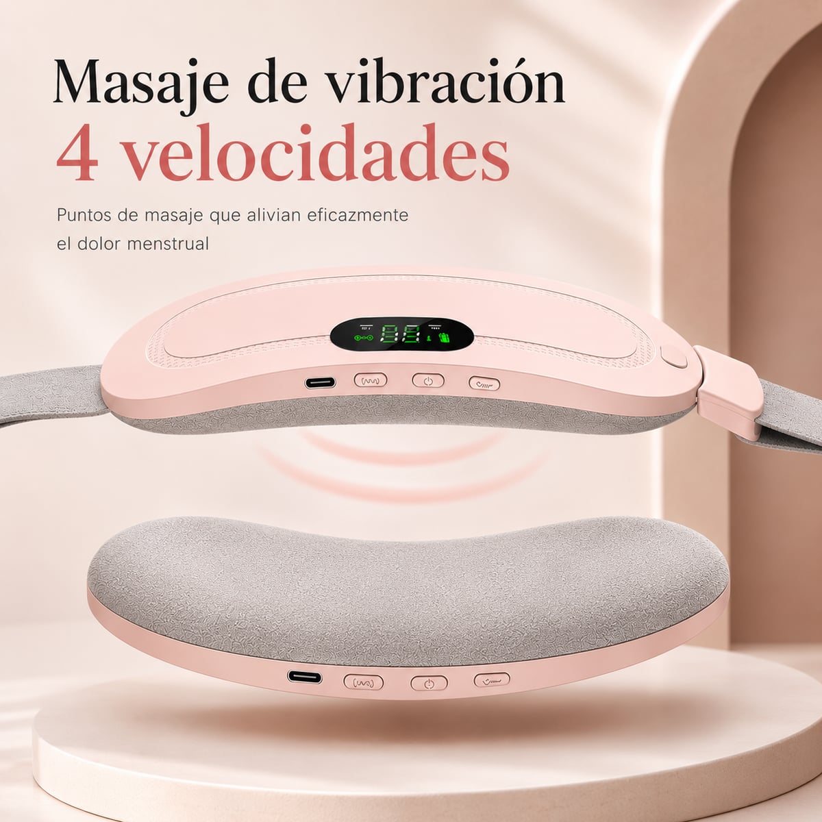 Cinturón Térmico Menstrual | Calor y Masaje para Aliviar Cólicos