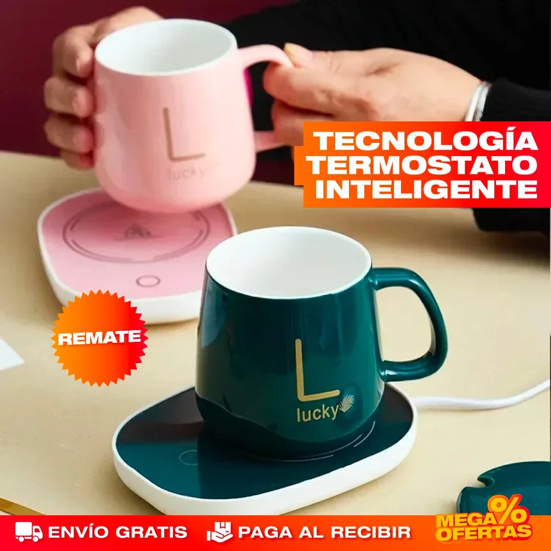 Set Taza Calentador de Lujo