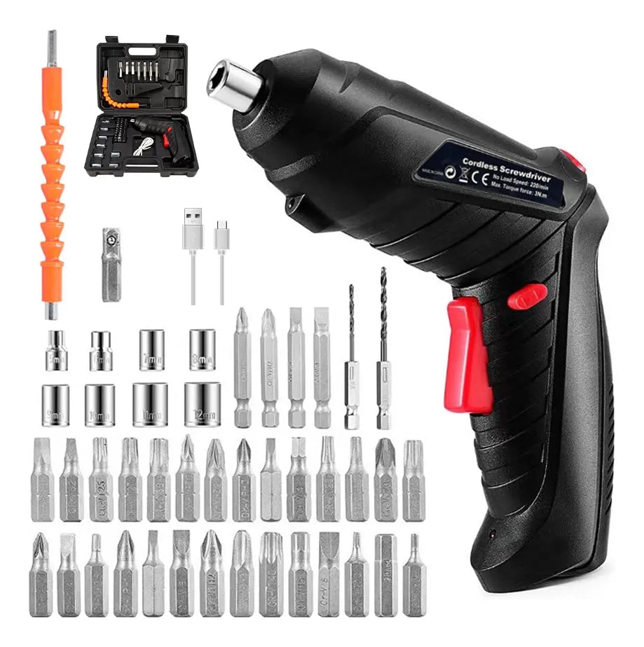 Kit Destornillador Eléctrico Recargable 47 Piezas🛠️ ⚡¡OFERTA LIQUIDACION!⚡