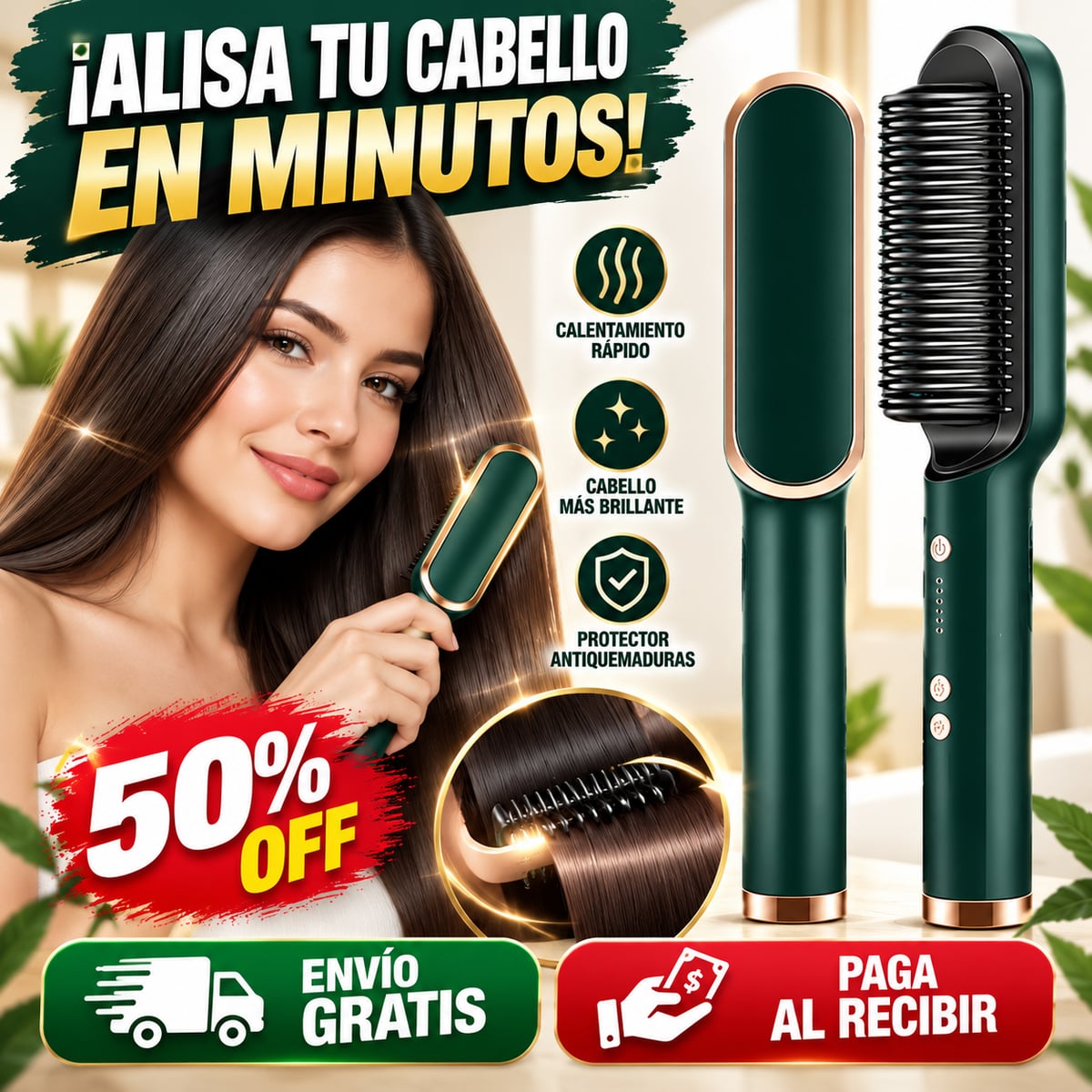 LisoPro™ 2 en 1 - CABELLO LISO SIN COMPLICACIONES