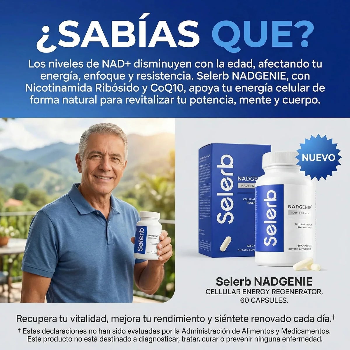 🔥SELERB BOOSTER Energía, potencia y vitalidad masculina total💪