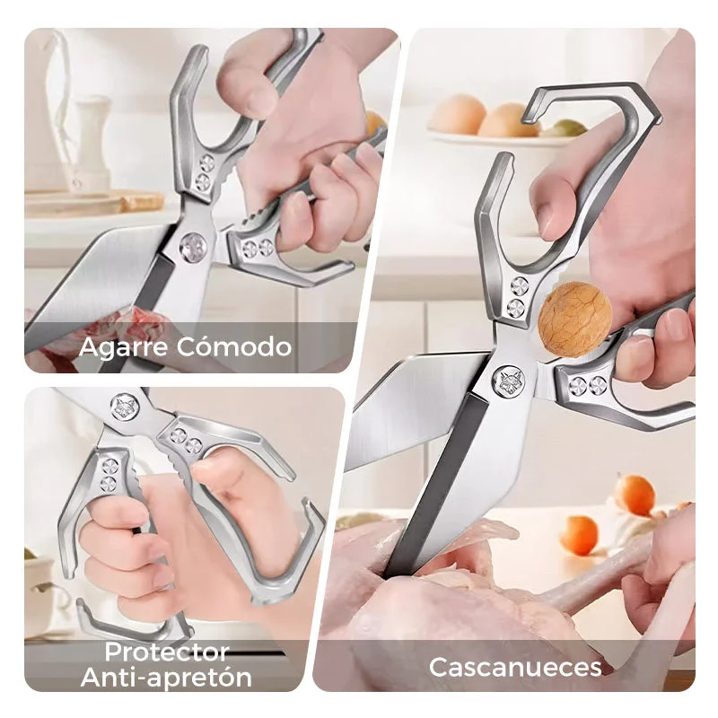 Tijeras de cocina multifuncionales para uso intensivo
