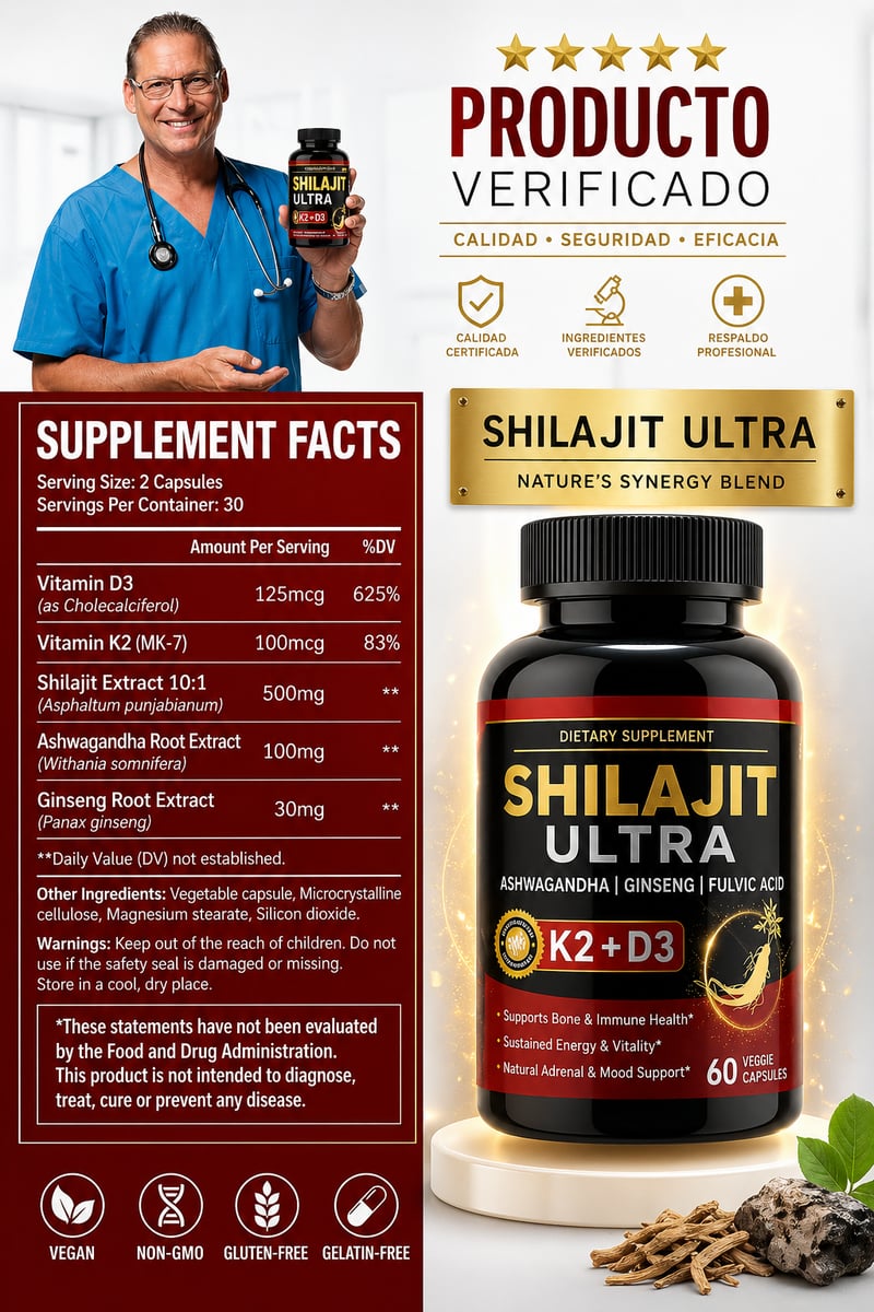 2x1 POTENCIADOR 🌿 SHILAJIT PRO MAX – Potencia de Alta Pureza 💊💪