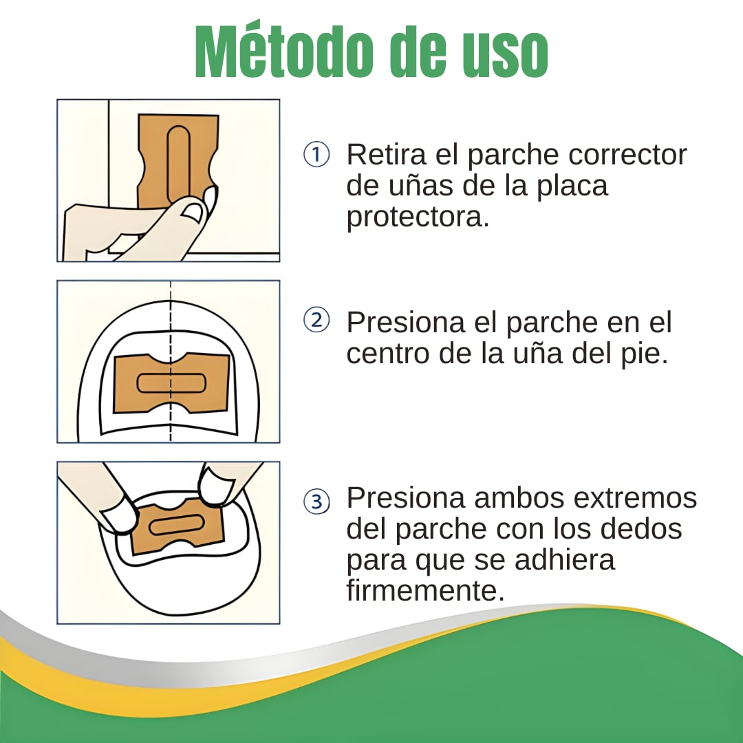 2x1 PARCHE REPARADOR DE UÑA – ELIMINA HONGOS, PROTEGE Y RECUPERA UÑAS ENCARNADAS