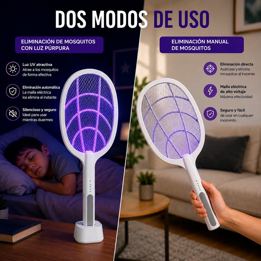 Raqueta Matamosquitos Eléctrico PREMIUM