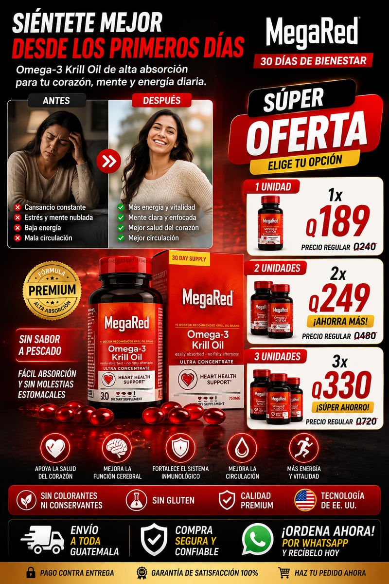 🔥MegaRed Omega-3® Gel Suave – Apoya tu corazón, mente y articulaciones+envio gratis