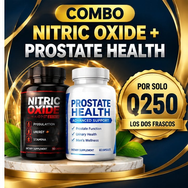 💪 COMBO NITRIC OXIDE + PROSTATE HEALTH | BIENESTAR MASCULINO 🔥 2 FRASCOS POR SOLO Q250