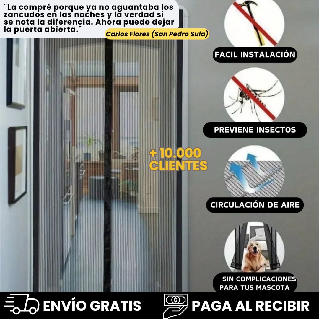 CORTINA MAGNETICA PREMIUM 210CMx100CM-EVITA PICADURAS ✅(ENVÍO GRATIS)✅