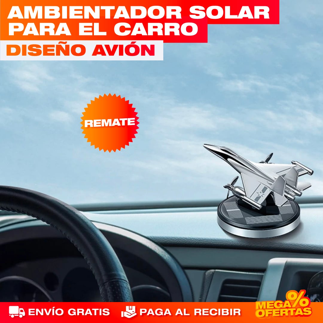 AMBIENTADOR DIFUSOR SOLAR PARA CARRO