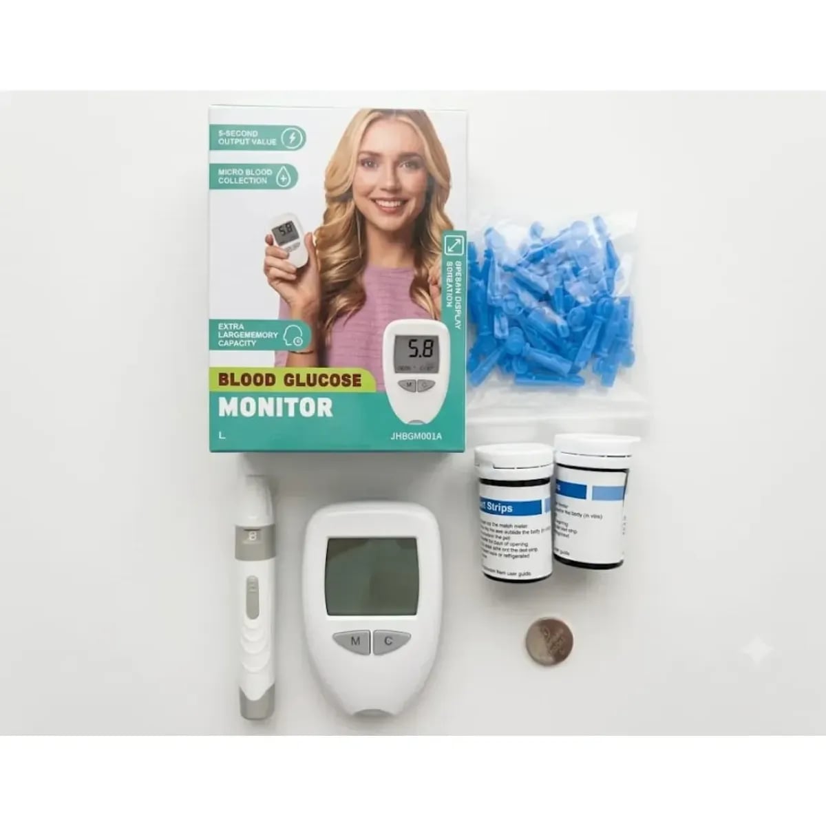 CONTROLA TUS NIVELES DE AZÚCAR SIN SALIR DE CASA - Medidor de Glucosa + ENVÍO GRATIS