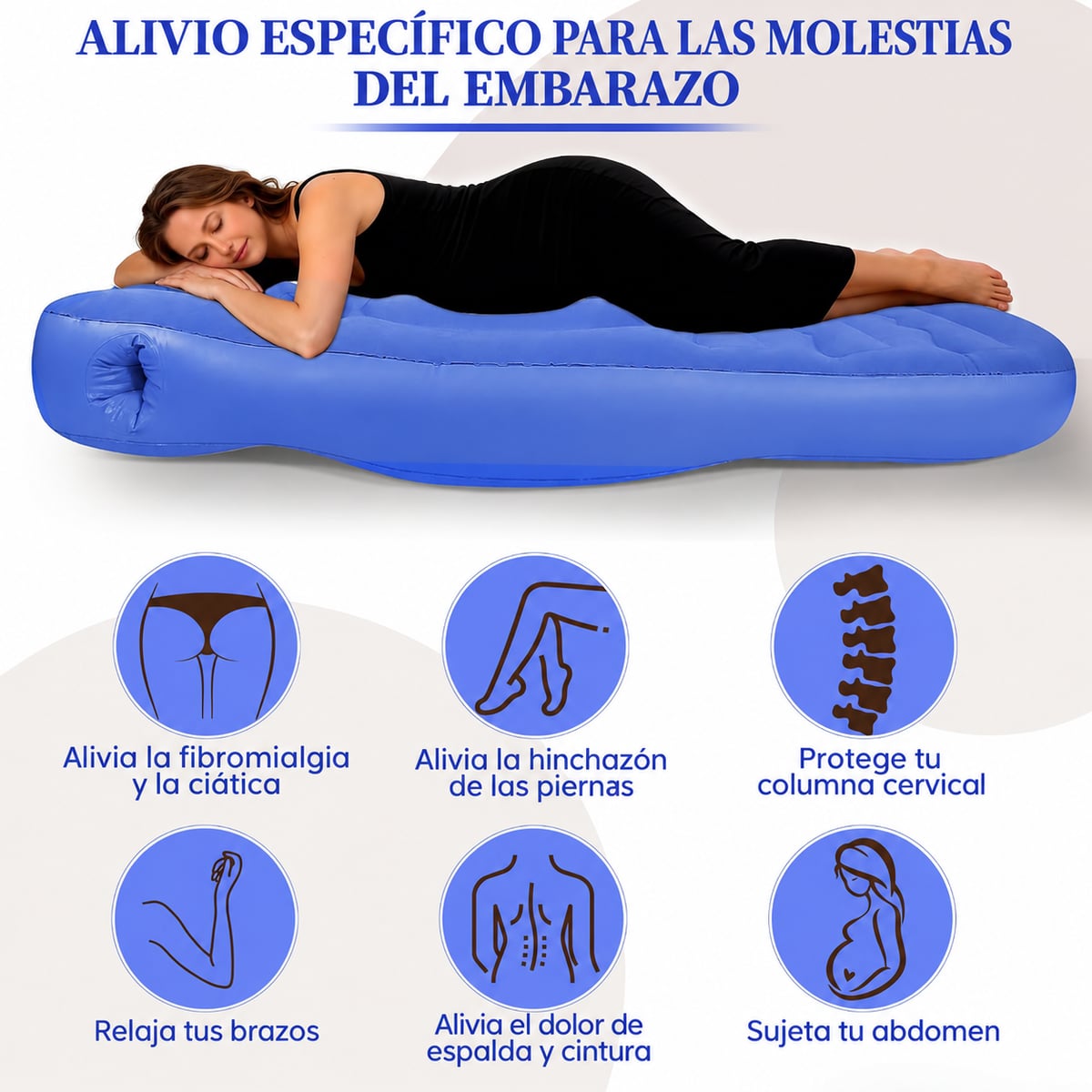 Colchón Inflable para Embarazadas - Descansa cómoda cada noche
