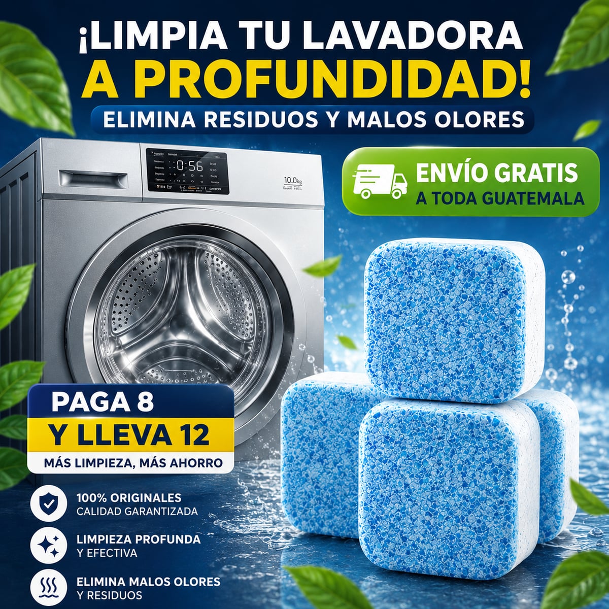PASTILLAS LIMPIADORAS DE LAVADORA ORIGINALES