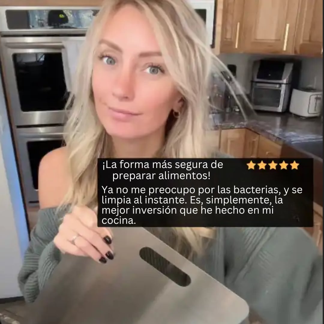 InoxPro™ - Tabla de Cortar de Acero Inox