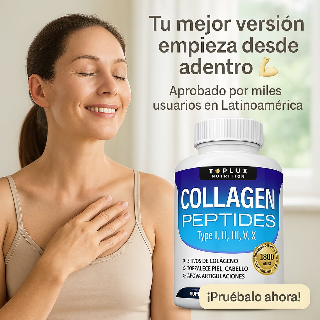 COLLAGEN PEPTIDES™ - 90 CÁPSULAS DE 1800 MG| COLÁGENO HIDROLIZADO PARA MOVERTE Y LUCIR MEJOR 🌟