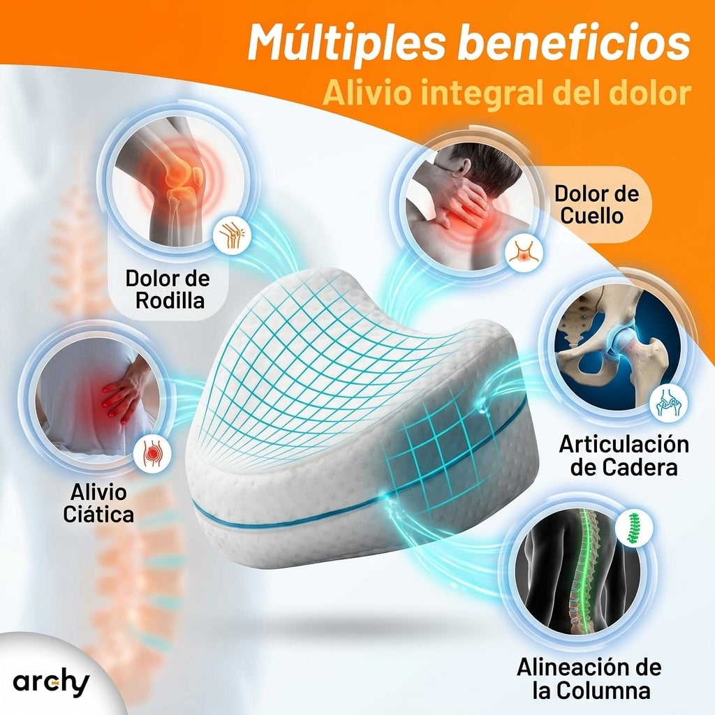 Almohada Ergonómica para Piernas y Rodillas