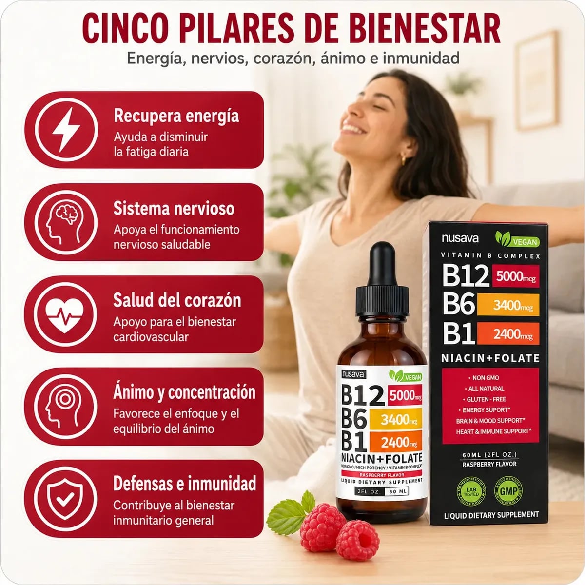 ¡LLEVA 2 Y PAGA 1! RECUPERA TU VITALIDAD -COMBO DE VITAMINA B + ENVÍO GRATIS