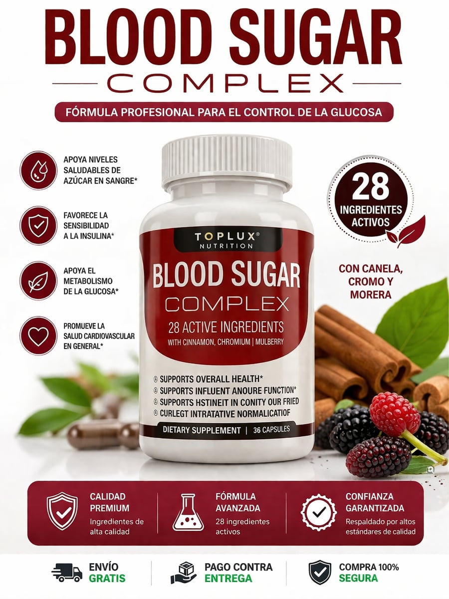 Blood Sugar: F贸rmula Profesional para el Control de Glucosa + ENVIO GRATIS 馃巵