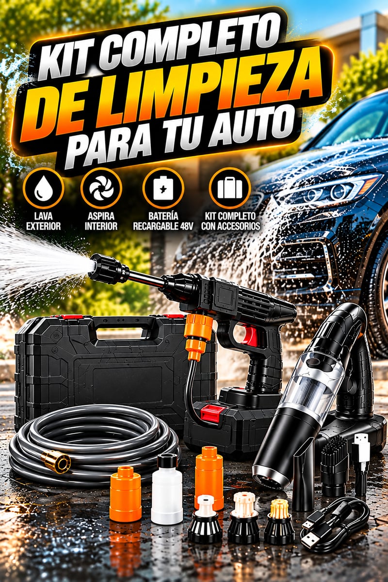 Combo Hidrolavadora + MiniAspiradora