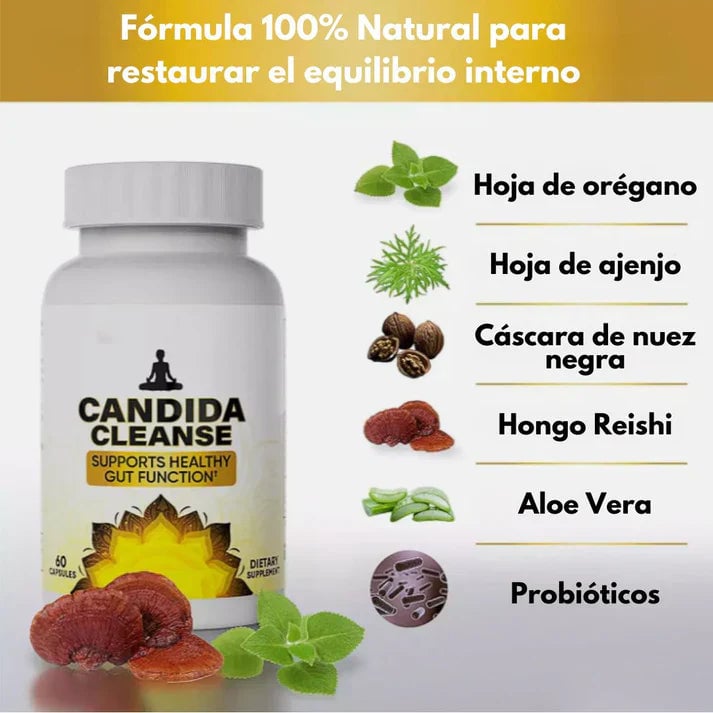 2x1 - Candida Cleanse™ Reduce antojos, hinchazón y fatiga + Envío Gratis 🎁